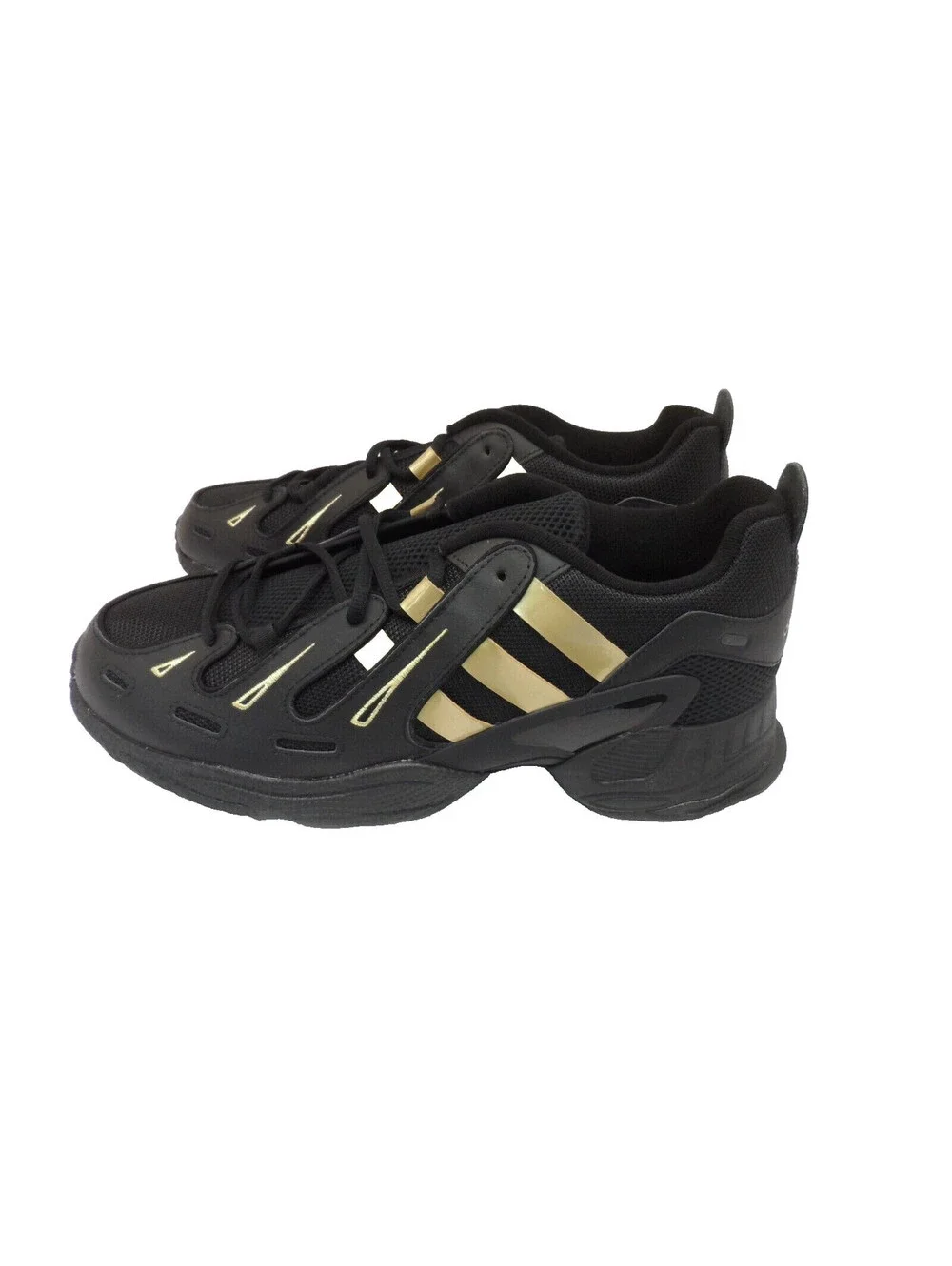 Adidas Men's EG5660 EQT Gazelle Athletic Shoes Black/Gold Size 13M
